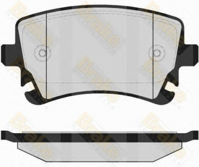 BRAKE ENGINEERING pa1584 -  Комплект тормозных колодок, дисковый тормоз